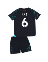 Manchester City Nathan Ake #6 Kolmaspaita Lasten 2023-24 Lyhythihainen (+ shortsit)